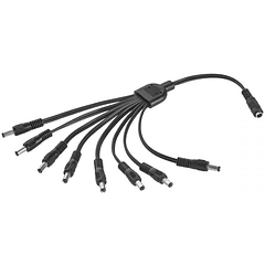 Cabo Adaptador 1 Femea - 8 Machos Alimentação DC (30cm)