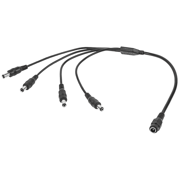 Cabo Adaptador 1 Femea - 4 Machos Alimentação DC (40cm) 