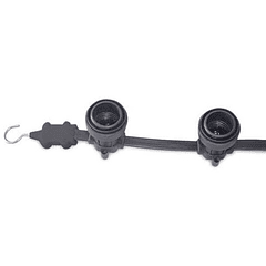 Cabo Eléctrico de Arraial (2x 1,5mm) IP65 220V c/ Suportes Lampadas E27 - 5 mts