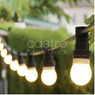 Cabo Eléctrico de Arraial (2x 1,5mm) IP65 220V c/ Suportes Lampadas E27 - 5 mts 3