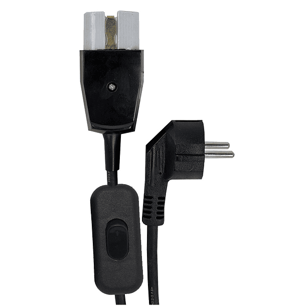 Cabo Alimentação Ficha Cerâmica 10/16A c/ Interruptor para Fornos Electricos (1 metro) 