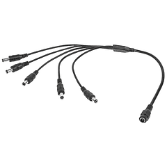 Cabo Adaptador 1 Femea - 5 Machos Alimentação DC (40cm)
