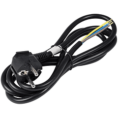 Cabo Alimentação 2 x 0,75 mm² + Terra (3 mts) - Preto