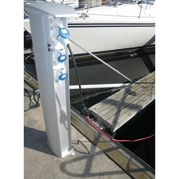 Cabo Adaptador Ficha CEE 3 Polos Macho -> Ficha Schuko Femea (40cm) 2