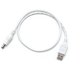 Cabo Alimentação USB Macho - DC Macho (5V)