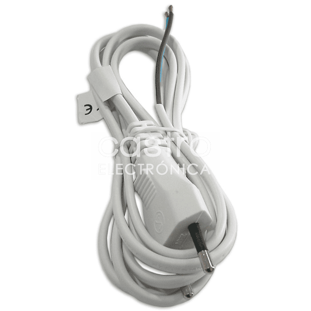 Cabo Alimentação 2x 0,50 mm² (2 mts) - Branco 