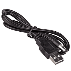 Cabo Alimentação USB A Macho -> Ficha DC Macho 5,5mm