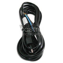 Cabo Alimentação 2x 0,75 mm² (1,5 mts) - Preto