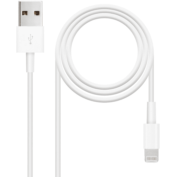 Cabo USB-A Macho - Lightning iPhone Macho (50cm) - Nanocable 1