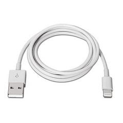 Cabo USB2.0 A Macho -> Lightning iPhone Macho (1 metro) Branco - Nanocable