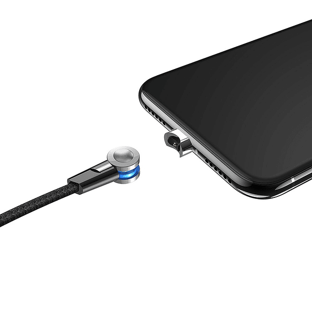 Cabo Magnético USB Macho - Lightning Macho S8 (Preto) 1,20 mts - HOCO 4