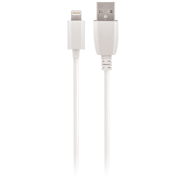 Cabo USB A Macho -> Lightning 8 Pin iPhone/iPad/iPod Macho 2A Fast Charge (3 mts) - MAXLIFE 1