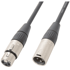 Cabo DMX Canon Macho - Canon Fêmea (3 mts) - POWER DYNAMICS CONNEX