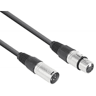 Cabo DMX Canon Macho 5 Pinos - Canon Fêmea 5 Pinos (3 mts) - Power Dynamics CONNEX 1