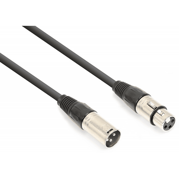 Cabo DMX Canon Macho 3P - Canon Fêmea 3P (1,5 mts) - VONYX 