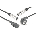 Cabo (2 em 1) Canon Macho - Canon Femea c/ Alimentação (10 mts) - Power Dynamics Connex 1