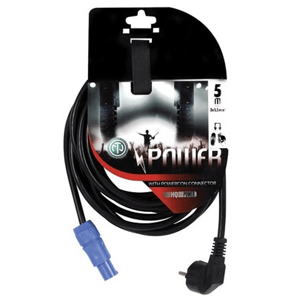 Cabo Alimentação POWERCON - Schuck Macho (5 mts) - POWER DYNAMICS CONNEX CX12-5 2