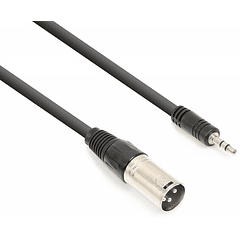 Cabo Canon Macho - Jack 3,5mm Macho Stéreo (50cm) - VONYX