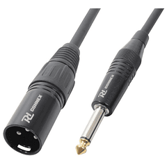 Cabo Jack 6,3mm Macho Mono - Canon Macho (8 mts) - Power Dynamics CONNEX