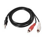 Cabo Jack 3.5mm Macho Stereo -> 2 RCA Macho (30cm) - Nanocable 1