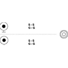 Cabo 2 RCA Macho - Jack 3,5mm Stereo Femea (20cm) - GOOBAY 2