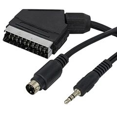 Cabo SCART Macho -  S-VIDEO + Jack 3,5mm Stéreo (5 mts)