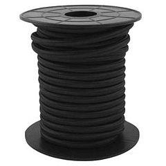 Bobine Cabo Eléctrico Têxtil 2x 0,75mm Preto (10 mts) - GSC