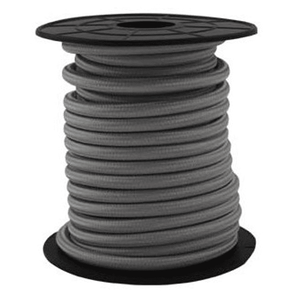 Bobine Cabo Eléctrico Têxtil 2x 0,75mm Cinza (10 mts) - GSC 