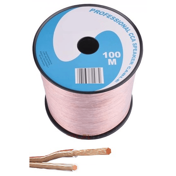 Bobine Cabo de Coluna Transparente 2x 6,00mm (100 mts) 