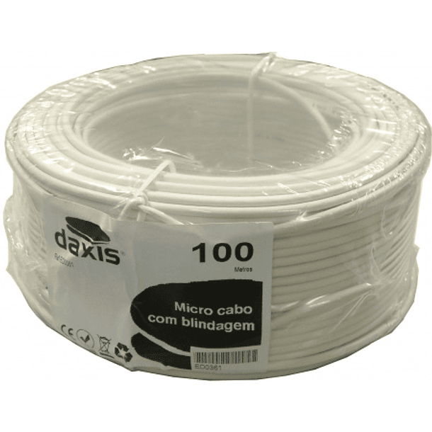 Bobine Cabo Micro Coaxial 0,50 mm (100 mts) - DAXIS 1