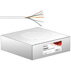 Bobine Cabo de Alarme 8 Condutores [8x 0,22mm²] sem Blindagem - 100 mts