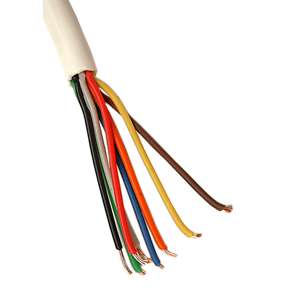 Bobine Cabo de Alarme 8 Condutores [8x 0,22mm²] sem Blindagem - 100 mts 2