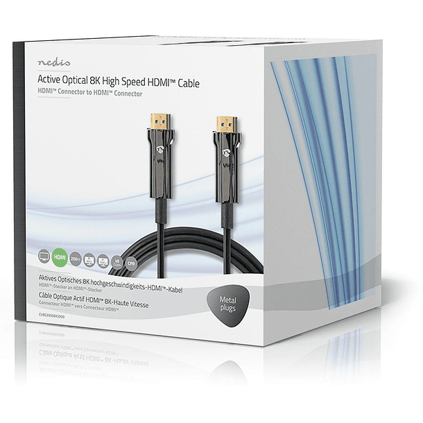 Cabo HDMI Amplificado 8K UHD Macho - Macho (200 mts) - NEDIS 4
