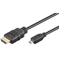 Cabo Micro HDMI - HDMI V1.4 Dourado (3 mts)