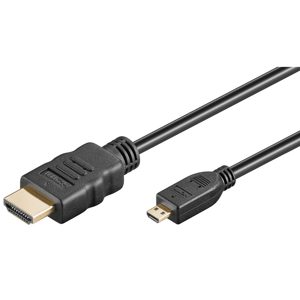 Cabo Micro HDMI - HDMI V1.4 Dourado (3 mts) 