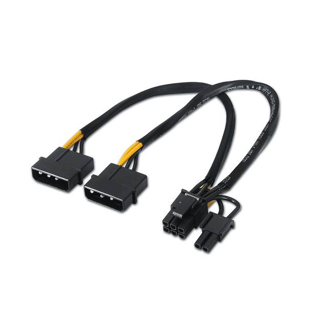 Cabo de Alimentação PCI-E - 2x Molex Macho (20cm) - AISENS 1