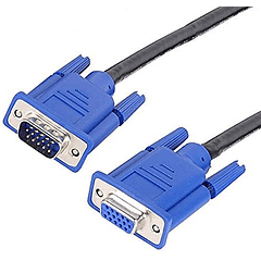 Cabo (VGA) DB15 Macho + (VGA) DB15 Femea - 1,5 mts