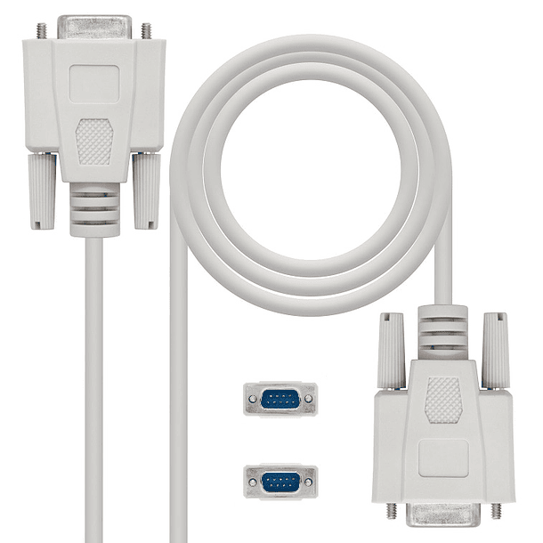 Cabo DB9 Macho - DB9 Macho Null Modem (1,8 mts) - Nanocable 