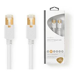 Cabo de Rede RJ45 Cat6 S/FTP Branco (50cm) - NEDIS