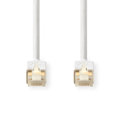 Cabo de Rede RJ45 Cat6 S/FTP Branco (50cm) - NEDIS
