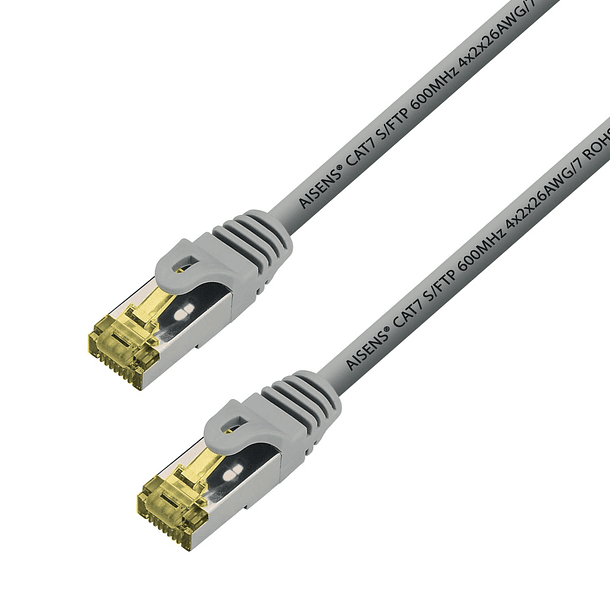 Cabo de Rede RJ45 Cat7 S/FTP Cinzento (50cm) - AISENS 1