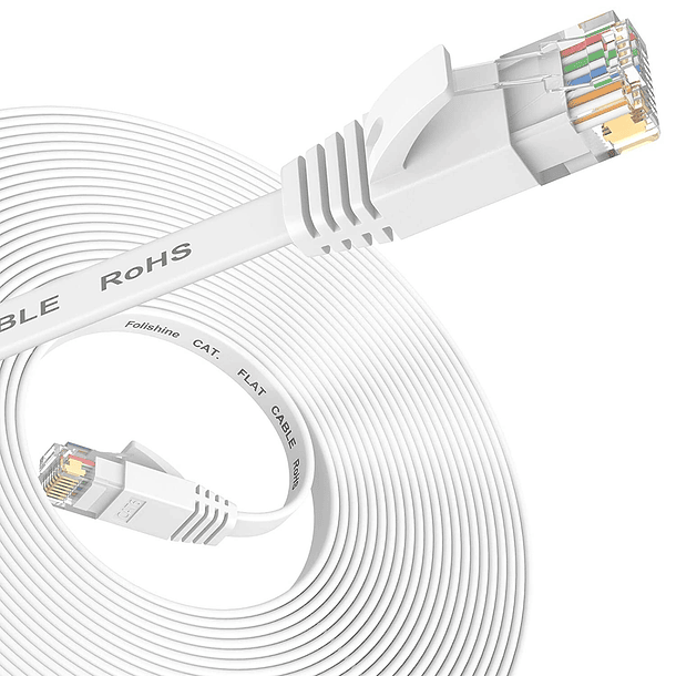 Cabo de Rede RJ45 UTP CAT7 t/ Flat (10 mts) 