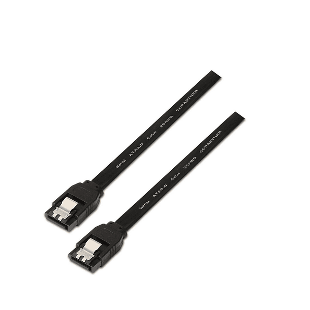 Cabo SATA 3 - SATA 3 Preto (50cm) - AISENS 1