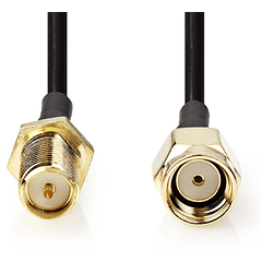 Cabo SMA Macho (Polaridad Inversa) - SMA Femea (Polaridad Inversa) - 2 mts