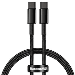 Cabo USB-C para USB-C de metal carga ultra rápida 100 W - BASEUS
