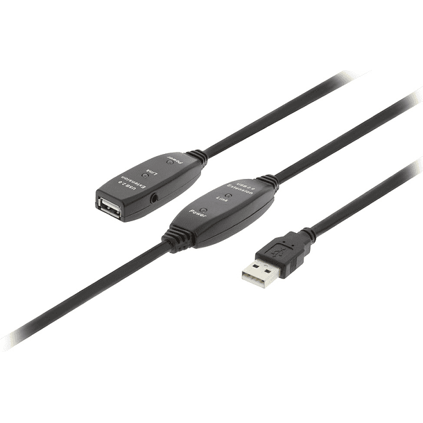 Cabo Extensão c/ Amplificador USB A Macho - USB A Femea (30 mts) 1