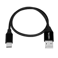 Cabo USB C Macho - USB A Macho (1 metro) - LOGILINK
