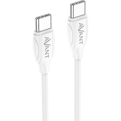 Cabo USB Type-C Macho - USB Type-C Macho Branco (1 metro) - AVANT
