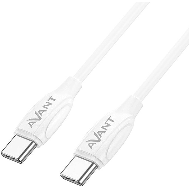 Cabo USB Type-C Macho - USB Type-C Macho Branco (1 metro) - AVANT 2