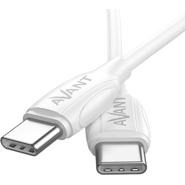 Cabo USB Type-C Macho - USB Type-C Macho Branco (1 metro) - AVANT 4